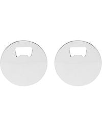 balenciaga bottle cap earring