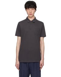 Sunspel - Polo Gris - Lyst