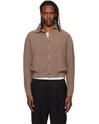 Tonywack - High Neck Merino Wool Cardigan - Lyst