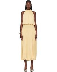 TOTEME - Soft Gathered Midi Dress - Lyst