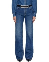 Mugler - Five Pocket Straight Denim Jeans - Lyst