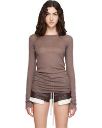 Rick Owens - Tower Rib Ls T-Shirt - Lyst
