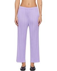 Pleats Please Issey Miyake - Monthly Colors April Trousers - Lyst