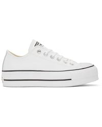 converse leather platform