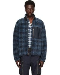 RRL - Plaid Wool-Blend Pile Fleece Jacket - Lyst