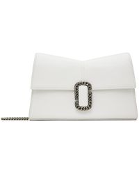 Marc Jacobs - Sac portefeuille st. marc blanc à chaine - Lyst