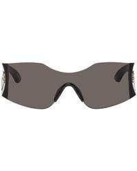 Balenciaga - Black Hourglass Mask Sunglasses - Lyst