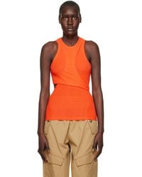 Dion Lee - Orange Modular Tank Top - Lyst