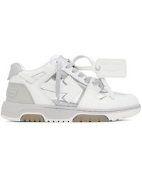 Off-White c/o Virgil Abloh - Gray & White Out Of Office Sneakers - Lyst