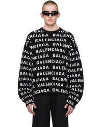 Balenciaga - ジャカードロゴ セーター - Lyst