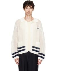 KENZO - Off- Paris Polo Collar Cardigan - Lyst