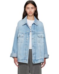 Acne Studios - ブルー オーバーサイズ デニムジャケット - Lyst