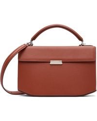 TOTEME - Clip Grained-Leather Top Handle Bag - Lyst