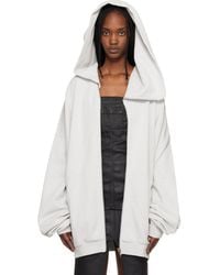 Rick Owens - Off- Temple Mountain Hun Hoodie - Lyst
