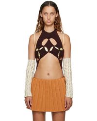 Isa Boulder - Ssense Exclusive Argyle Bodysuit - Lyst