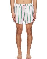Thom Browne - Drawcord Waist Stripe Print Swim Shorts - Lyst
