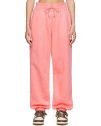 Pink Oversized Lounge Pants by Nike on Sale