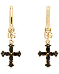 Dolce & Gabbana - Small Cross Earrings - Lyst