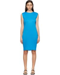 Pleats Please Issey Miyake - Blue Monthly Colors August Midi Dress - Lyst