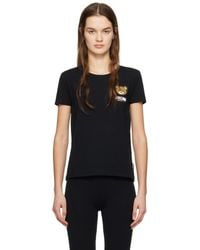 Moschino - Black Appliqué T-shirt - Lyst