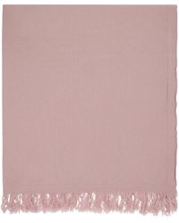 Rick Owens - Pink Knit Blanket Scarf - Lyst