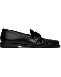 STAUD - Black Loulou Loafers - Lyst