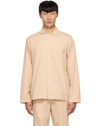 Tekla Organic Cotton Pyjama Shirt - Multicolour