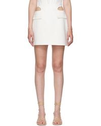 Dion Lee - White Y Front Miniskirt - Lyst