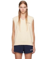 Sporty & Rich - Off-white Printed Vest - Lyst