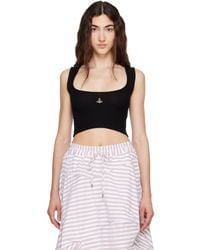 Vivienne Westwood - Cropped Rib Tank Top - Lyst