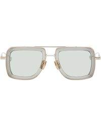 Dita Eyewear - Lunettes De Soleil Dubsignal Transparent Et Doré - Lyst