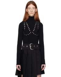 Off-White c/o Virgil Abloh - Eyelets Mock Neck Sweater - Lyst