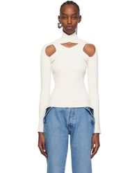 Coperni - Off-white Cutout Sweater - Lyst