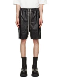 Rick Owens - Tower Boxers Leather Shorts - Lyst