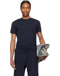 Acne Studios - ネイビー レギュラーフィット Tシャツ - Lyst