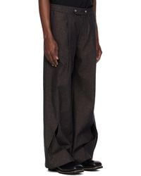 パンツ Nullus INTERTWINED STRUCTURE TROUSERS NULLUS_official | NULLUS POCKET AND COLLAR DETAIL LONG COAT