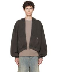 Represent - Pull À Capuche Surdimensionné Droit Initial Brun - Lyst