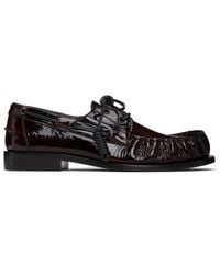 Dries Van Noten - Patent Leather Boat Shoes - Lyst