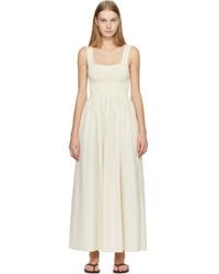 Matteau - Off- Knit & Cotton Maxi Dress - Lyst