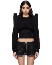Rick Owens - Hollywood Cropped Tecsweat Sweatshirt - Lyst