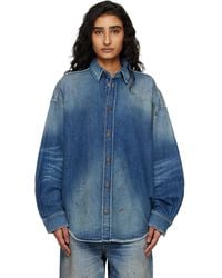 Acne Studios - Button-Up Denim Shirt - Lyst