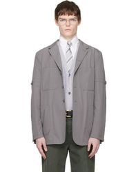 Thom Browne - Cotton Suiting Armband Unconstructed Blazer - Lyst