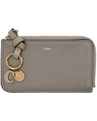 Chloé - Gray Alphabet Zip Card Holder - Lyst