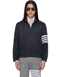 Thom Browne - Shiny Ripstop Raglan-Bar Track Jacket - Lyst