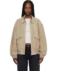 Citizens of Humanity - Khaki Vivienne Suede Jacket - Lyst