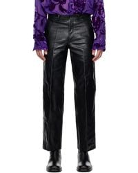 メンズ Dries Van Noten クロップド ダッフルコート ブラック | Lyst