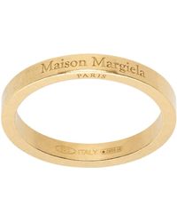 Maison Margiela - ゴールド ロゴ リング - Lyst