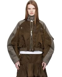Sacai - Chino & Twill Bomber Jacket - Lyst