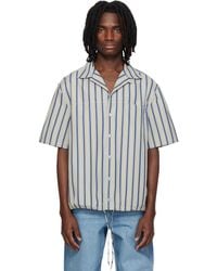 Marni - Striped Drawstring Hem Cotton Shirt - Lyst