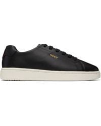 HUGO - Logo Nappa Leather Sneakers - Lyst